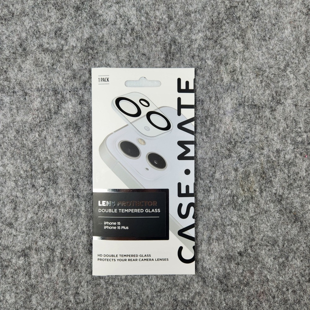 NWT Case Mate Lens Protector iPhone 15 Plus Clear Tempered Glass Camera Shield